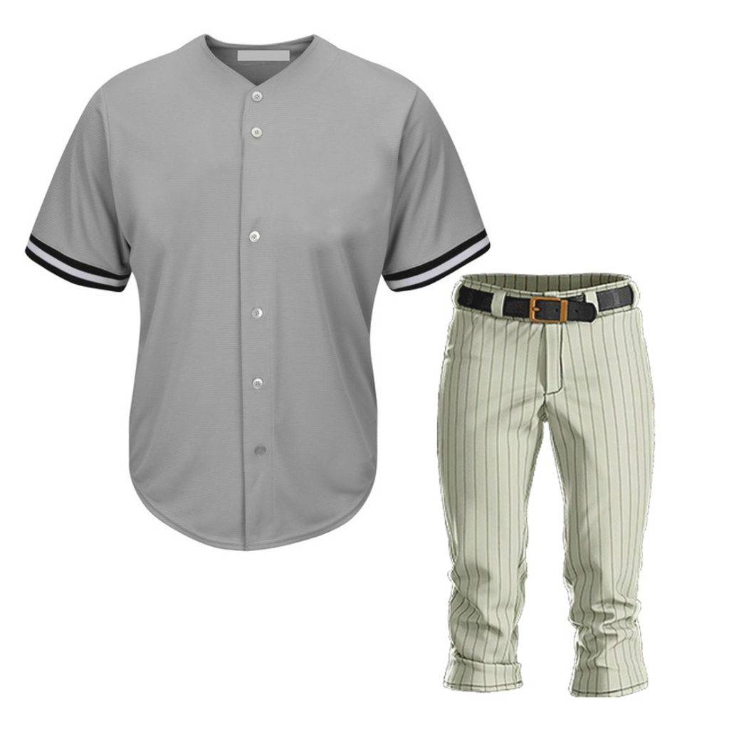 Embroidered Baseball Jersey – Coach Kit (White/Navy)