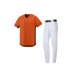 Embroidered Baseball Jersey – Vintage Kit (Black/Red)