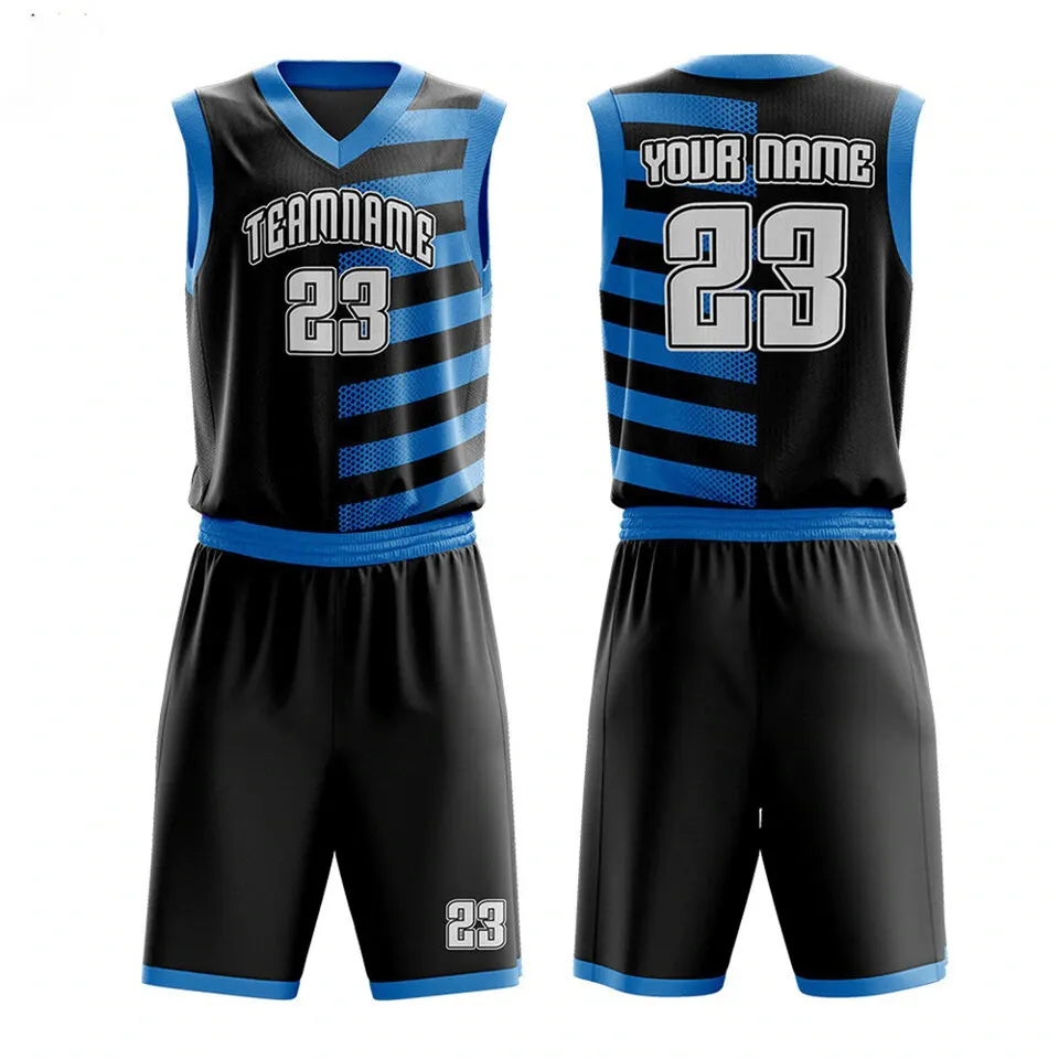 Men's Pro Basketball Jersey – Youth League Kit (Black/Red) - Image 2